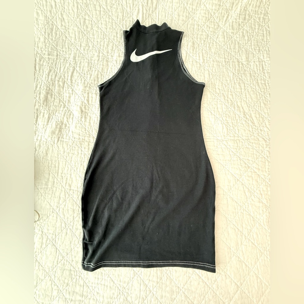 Nike Black Mini Dress with White Swoosh - Picture 12 of 15
